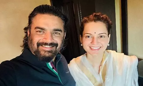Kangana Ranaut ने आर माधवन के साथ आने वाली फिल्म से बीटीएस शेयर किया