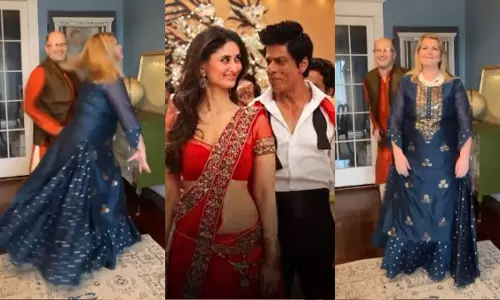 भारतीय वेशभूषा में, पत्नी के साथ छम्मक छल्लो पर झूमे डांसिंग डैड, VIDEO भारतीय वेशभूषा में, पत्नी के साथ छम्मक छल्लो पर झूमे डांसिंग डैड, VIDEO