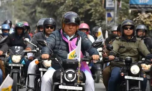 Assam :  बटक सैम प्रमोद बोरो ने चिरांग जिले में बटार समझौते के 5 साल पूरे होने पर बाइक रैली का नेतृत्व किया