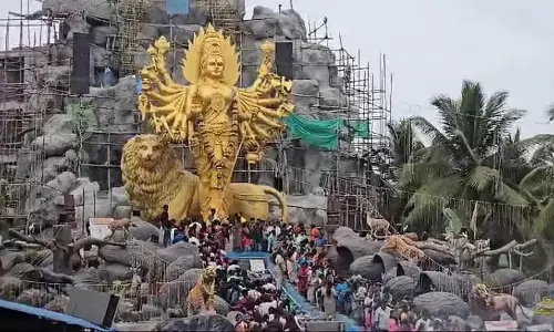 Karnataka: गौडगेरे चामुंडेश्वरी की सबसे ऊंची मूर्ति एक गारी