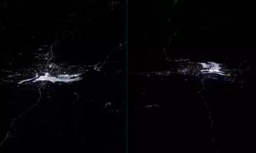 अंतर्राष्ट्रीय अंतरिक्ष स्टेशन ने महाकुंभ 2025 की तस्वीरें साझा कीं