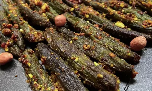 मूंगफली के साथ भरवां भिंडी रेसिपी मूंगफली के साथ भरवां भिंडी रेसिपी