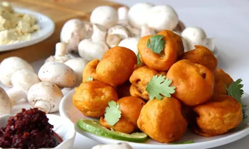 मशरूम पकौड़ा रेसिपी मशरूम पकौड़ा रेसिपी