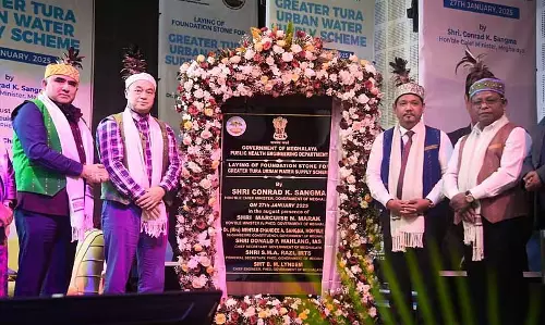 Meghalaya : सीएम कॉनराड के. संगमा ने तुरा जलापूर्ति योजना की आधारशिला रखी Meghalaya : सीएम कॉनराड के. संगमा ने तुरा जलापूर्ति योजना की आधारशिला रखी