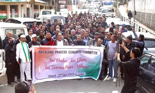 Nagaland :  कांग्रेस ने संविधान को कमजोर करने के प्रयासों का विरोध किया