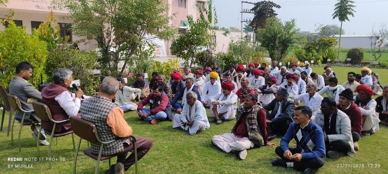 गौ आधारित जैविक खेती का आसींद-बदनोर क्षेत्र के 16 गांवों के 61 किसानों ने लिया  प्रशिक्षण