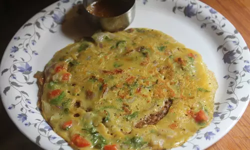 मसालेदार गेहूं के आटे का पैनकेक रेसिपी