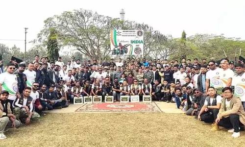 Nagaland : 76वें गणतंत्र दिवस पर ऐतिहासिक बाइक रैली में 123 राइडर्स ने हिस्सा लिया