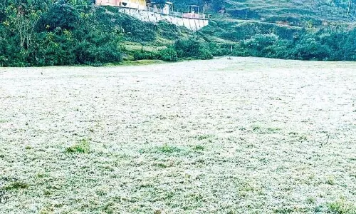 Munnar में बर्फबारी के कारण रिकॉर्ड न्यूनतम तापमान दर्ज किया गया