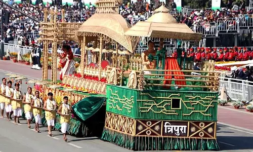 Tripura की झांकी ने गणतंत्र दिवस परेड 2025 में दूसरा स्थान हासिल