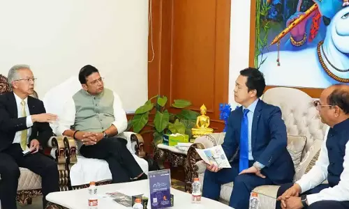 तेलंगाना जापान के साथ मजबूत व्यापारिक संबंध बनाने के लिए प्रतिबद्ध: Sridhar Babu तेलंगाना जापान के साथ मजबूत व्यापारिक संबंध बनाने के लिए प्रतिबद्ध: Sridhar Babu