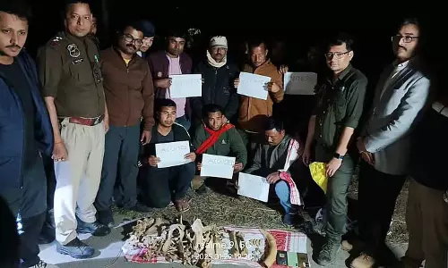 Assam : नागांव में बड़े वन्यजीव तस्करी गिरोह का भंडाफोड़, पशुओं के अंग जब्त