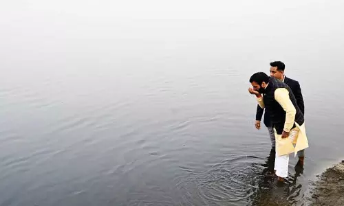 Haryana : सीएम नायब सिंह सैनी ने दिल्ली बॉर्डर के पास पीया यमुना का पानी