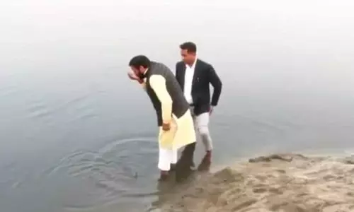 Haryana के सीएम सैनी ने यमुना का पानी पिया
