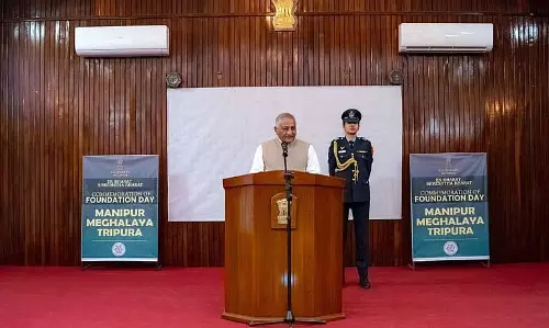 Mizoram के राज्यपाल ने आइजोल में मणिपुर, मेघालय और त्रिपुरा के स्थापना दिवस पर समारोह का आयोजन किया