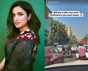 Parineeti Chopra ने शूटिंग से पहले अंतहीन ट्रैफ़िक पर निराशा व्यक्त की