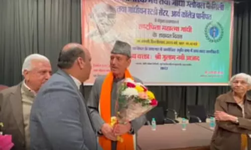 पानीपत: गुलाम नबी आजाद ने कहा, गांधी जी की विचारधारा आज भी दुनिया के हर कोने में जिंदा है
