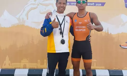 Manipur : अथौबा ने राष्ट्रीय खेलों में दोहरा स्वर्ण जीतकर रचा इतिहास Manipur : अथौबा ने राष्ट्रीय खेलों में दोहरा स्वर्ण जीतकर रचा इतिहास