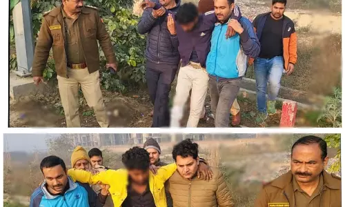 पुलिस और बदमाशों के बीच मुठभेड़, 6 गिरफ्तार, बिग बास्केट में करते थे काम पुलिस और बदमाशों के बीच मुठभेड़, 6 गिरफ्तार, बिग बास्केट में करते थे काम