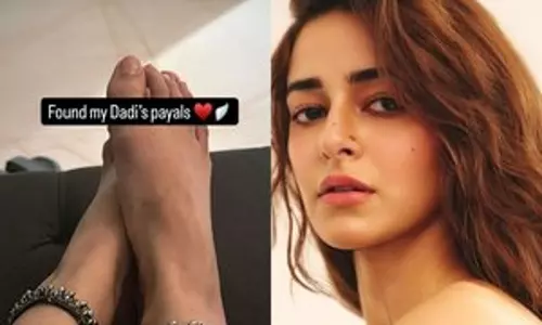 Ananya Panday ने अपनी ‘दादी’ की पायल पहने हुए अपनी तस्वीर शेयर की