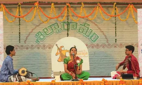 Hyderabad: दूसरे दिन भावपूर्ण संगीत कार्यक्रमों के साथ संत त्यागराज को श्रद्धांजलि दी गई
