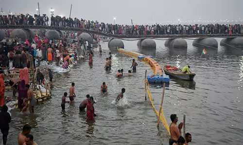 MahaKumbh: 29.64 करोड़ से ज्यादा श्रद्धालुओं ने संगम में लगाई डुबकी MahaKumbh: 29.64 करोड़ से ज्यादा श्रद्धालुओं ने संगम में लगाई डुबकी
