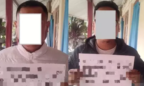 Manipur पुलिस ने इंफाल पश्चिम में जबरन वसूली करने वाले दो संदिग्धों को गिरफ्तार