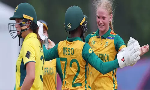 ऑस्ट्रेलिया को हराकर दक्षिण अफ्रीका पहली बार ICC महिला अंडर-19 टी-20 विश्व कप के फाइनल में पहुंचा