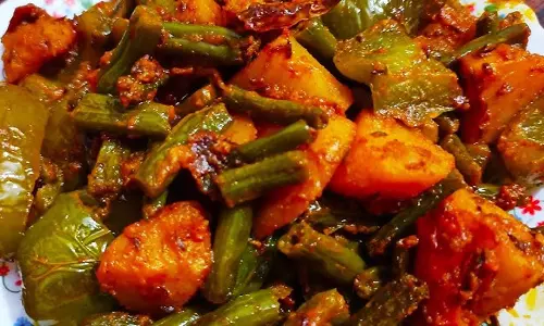 शिमला मिर्च बीन्स रेसिपी शिमला मिर्च बीन्स रेसिपी