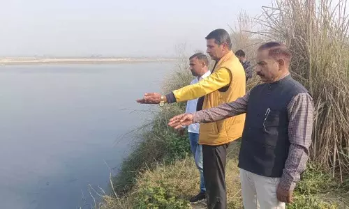 Haryana :  आरोप-प्रत्यारोप का दौर जारी आप नेताओं ने यमुना प्रदूषण का निरीक्षण