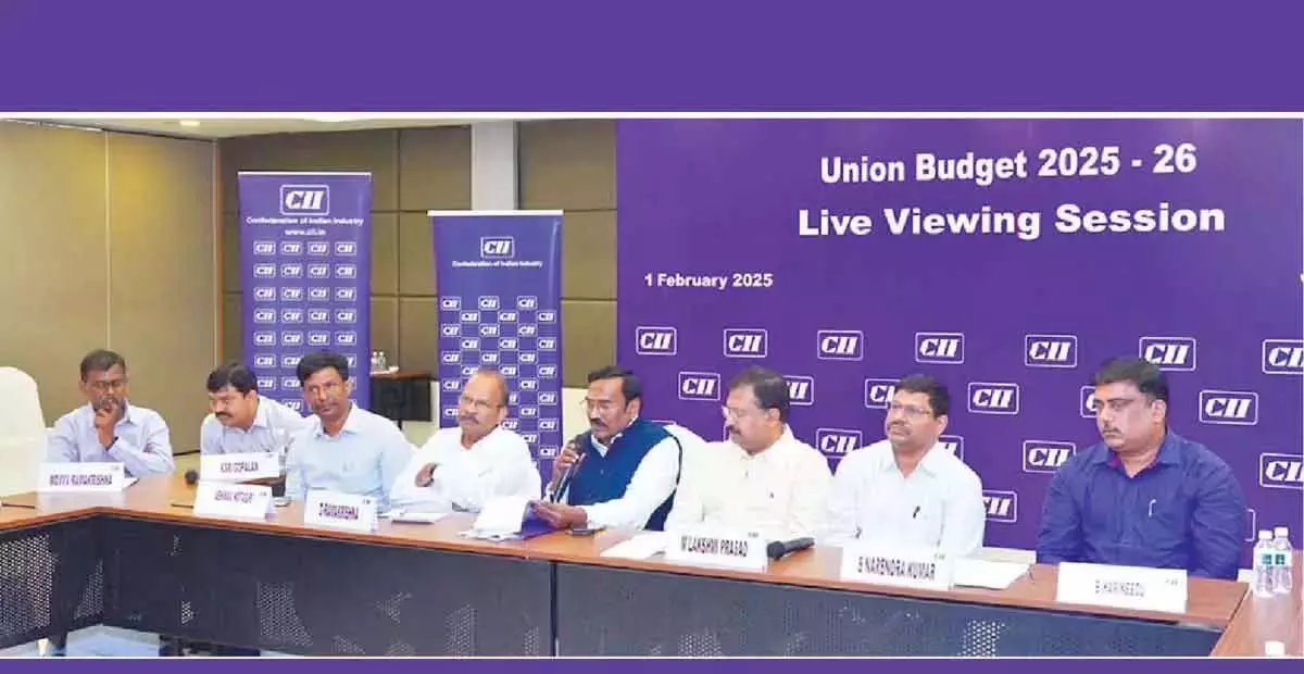 Andhra: सीआईआई-एपी ने केंद्रीय बजट 2025 का स्वागत किया Andhra: सीआईआई-एपी ने केंद्रीय बजट 2025 का स्वागत किया