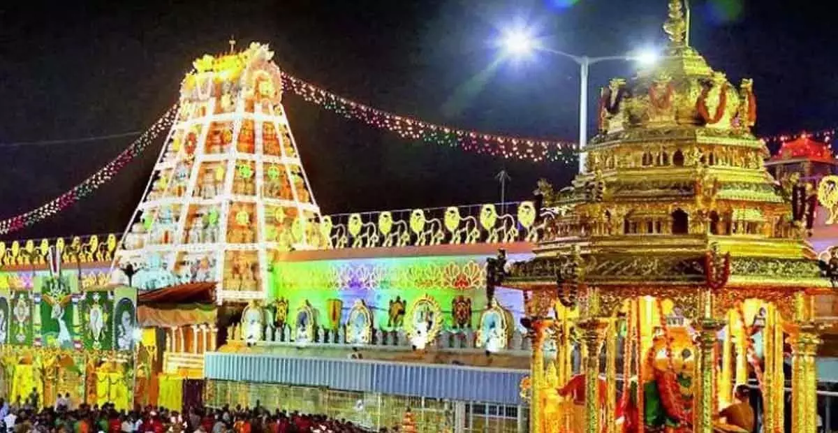 Andhra: तिरुमाला रथ सप्तमी समारोह के लिए तैयार Andhra: तिरुमाला रथ सप्तमी समारोह के लिए तैयार