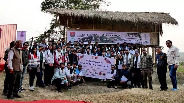Assam : बेहाली वन्यजीव अभयारण्य में पक्षी गणना संरक्षण की दिशा में एक कदम Assam : बेहाली वन्यजीव अभयारण्य में पक्षी गणना संरक्षण की दिशा में एक कदम