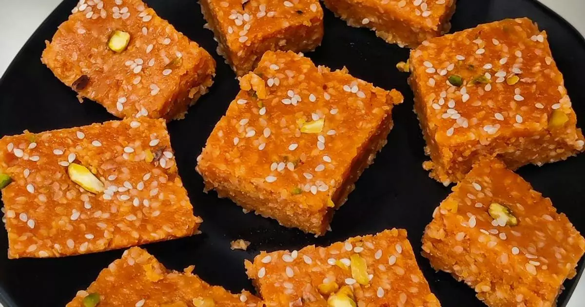 Sesame-Jaggery Barfi स्वाद लाजवाब आसान रेसिपी Sesame-Jaggery Barfi स्वाद लाजवाब आसान रेसिपी