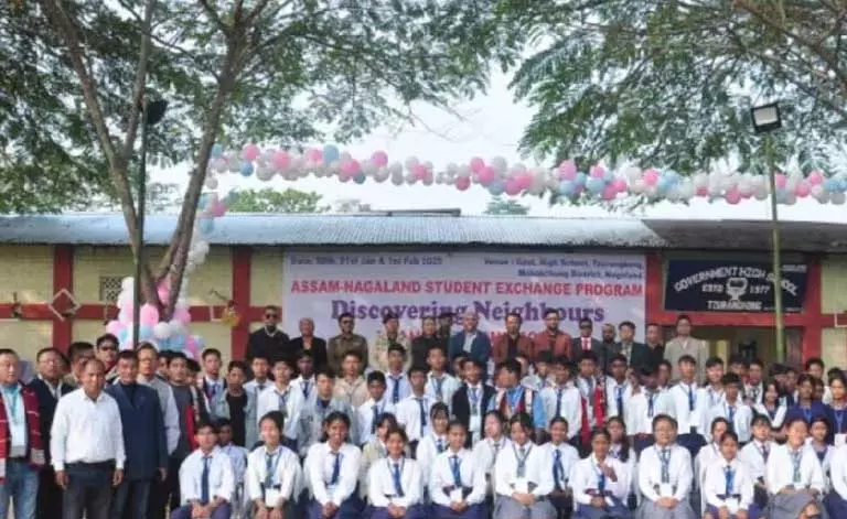 Assam और नागालैंड के छात्र सीमा पार आदान-प्रदान कार्यक्रम के लिए Assam और नागालैंड के छात्र सीमा पार आदान-प्रदान कार्यक्रम के लिए