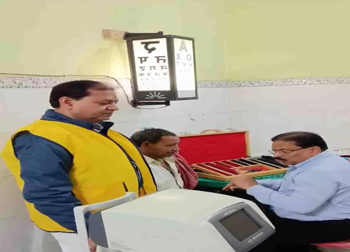 Lions Club के तत्वावधान में मुफ्त स्वास्थ्य जांच शिविर आयोजित Lions Club के तत्वावधान में मुफ्त स्वास्थ्य जांच शिविर आयोजित