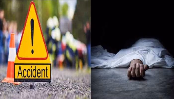 Bijnor:  ट्रक से टकराई कार,  एक युवक की मौत तीन घायल