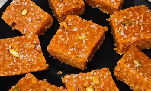 Sesame-Jaggery Barfi स्वाद लाजवाब आसान रेसिपी Sesame-Jaggery Barfi स्वाद लाजवाब आसान रेसिपी