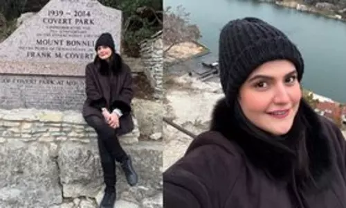 Zarine Khan ने माउंट बोनेल से मनमोहक दृश्यों का आनंद लिया