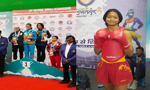 Assam की इलीना राभा ने 38वें राष्ट्रीय खेलों में वुशु में कांस्य पदक जीता