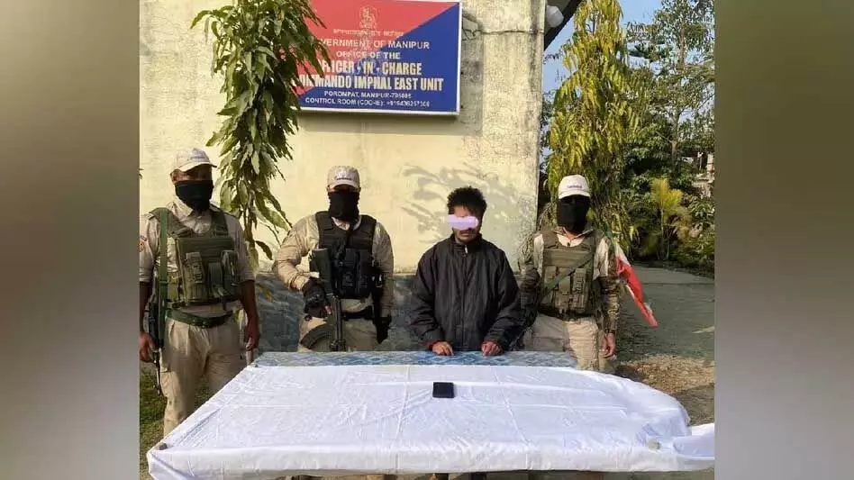 Manipur पुलिस ने ग्रेटर इंफाल में जबरन वसूली की गतिविधियों के लिए