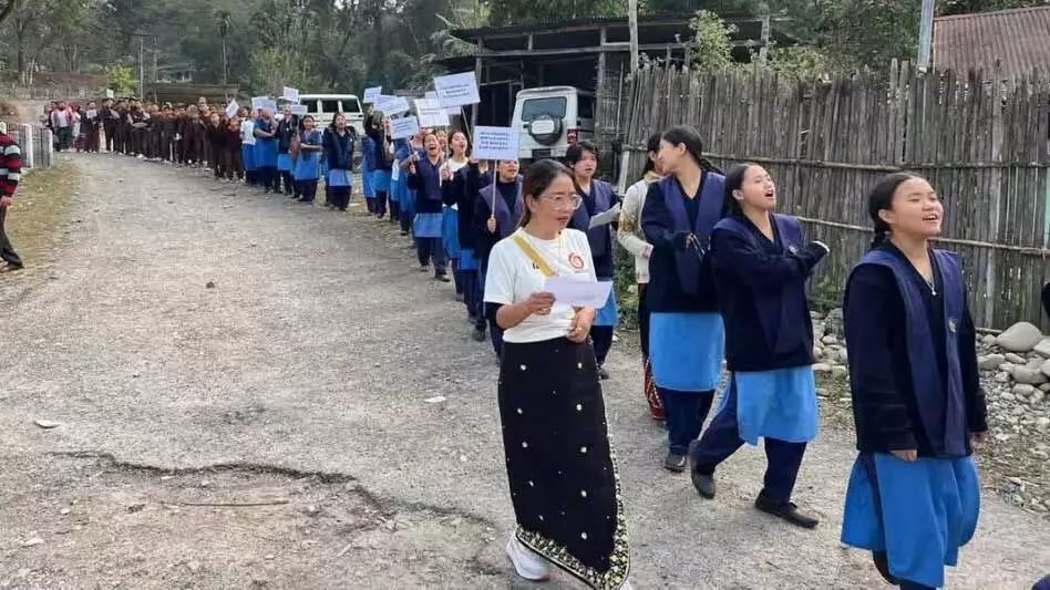 Arunachal : बेटी बचाओ बेटी पढ़ाओ रैली ने सीजोसा में जागरूकता फैलाई