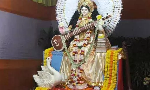 ओडिशा में सरस्वती पूजा मनाई गई