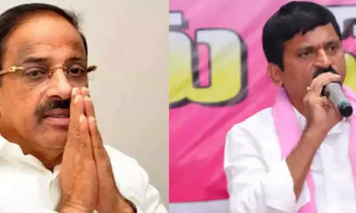 Telangana : मंत्री तुम्मला नागेश्वर राव और पोंगुलेटी श्रीनिवास रेड्डी आज खम्मम का दौरा करेंगे Telangana : मंत्री तुम्मला नागेश्वर राव और पोंगुलेटी श्रीनिवास रेड्डी आज खम्मम का दौरा करेंगे