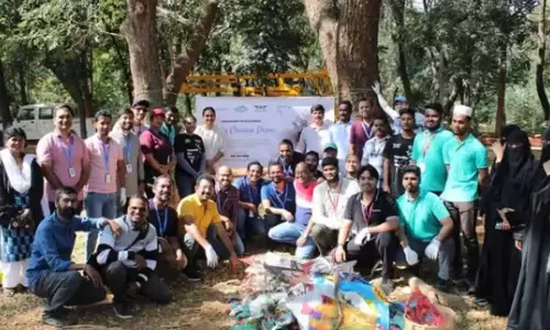 Hyderabad के पार्क में सफाई अभियान के दौरान 40 किलो चीनी मांझा एकत्र किया