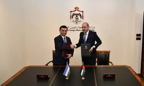 जॉर्डन और Uzbek विदेश मंत्रियों ने सहयोग बढ़ाने का संकल्प लिया जॉर्डन और Uzbek विदेश मंत्रियों ने सहयोग बढ़ाने का संकल्प लिया
