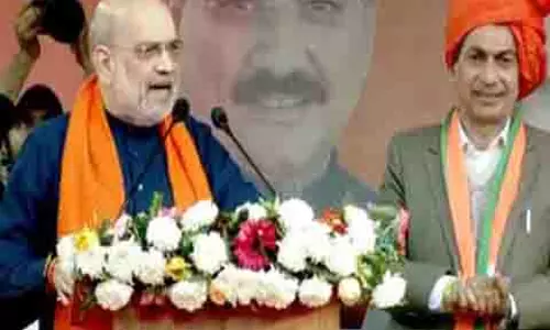 Amit Shah ने केजरीवाल की आलोचना की, मतदाताओं से झूठ की सरकार को खारिज करने की अपील की