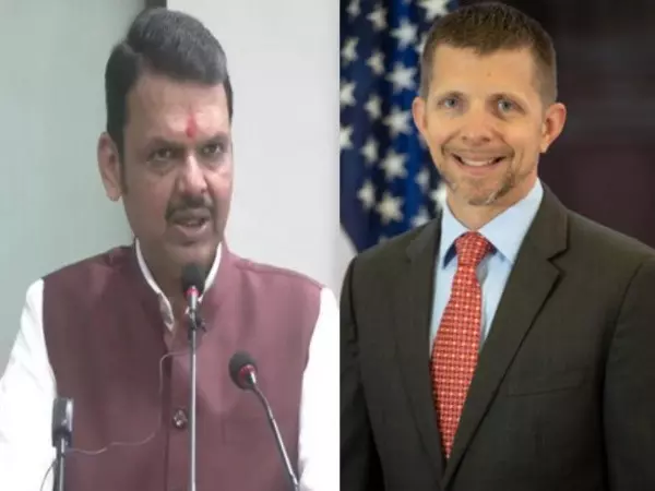 अमेरिकी महावाणिज्य दूत हैंकी और CM Fadnavis ने वाणिज्यिक सहयोग बढ़ाने पर चर्चा की अमेरिकी महावाणिज्य दूत हैंकी और CM Fadnavis ने वाणिज्यिक सहयोग बढ़ाने पर चर्चा की