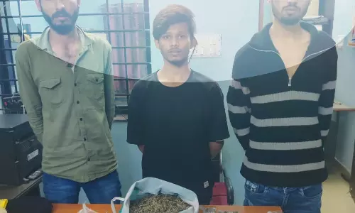 कांदुल रोड में गांजा बेचते तीन लड़के गिरफ्तार, मुजगहन पुलिस ने पकड़ा कांदुल रोड में गांजा बेचते तीन लड़के गिरफ्तार, मुजगहन पुलिस ने पकड़ा