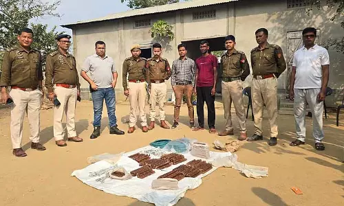 Assam : दक्षिण सलमारा मनकाचर में विस्फोटकों का भारी जखीरा जब्त